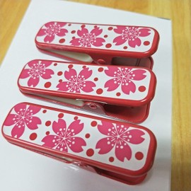 Suyika Set of 3 Kimono Clips, Dressing Accessories, Collar Clips, Kimono Clips, Handy Clips, Kimono Accessories, Obi Fastening, Temporary Fastening, Cherry Blossom Pattern
