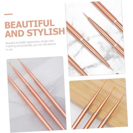 BIUDECO Professional Nail Art Brush Pen Set 3pcs Set Nail Art Liner Thin Brush