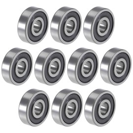 sourcing map Pack of 10 625-2RS Deep Groove Ball Bearings 5 mm x 16 mm x 5 mm Ball Bearings Skateboard Bearings Double Sealed Chrome Steel P5 (ABEC5)