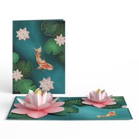 Lovepop Koi Fish and Lotus Pond Pop-Up Card