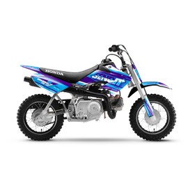 Kalair GFX Graphics Kit for Honda CRF 50 (2004-2012) Fresh Series Purple 16 Mil - Dirt pit bike motorcycle stickers, dirtbike racing automotive decal motocross accessories no-plastics