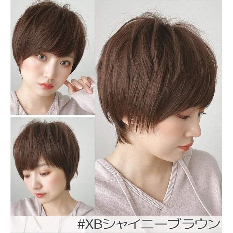 [BrightLala] Wig Short Full Wig Bob Natural Wig Male Impersonation
