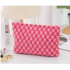 Makeup Bag 3 Pieces Large Capacity Checkered Cosmetic Travel Toiletry