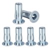 Awclub 5/16-18 Multi-Grip Rivet Nuts, 6pcs Pre-Bulbed Shank Flat Head