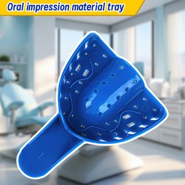 Dental Impression Mold Kit with Putty, Dental Impression Mold Kit, Dental Impression Putty, Dental Impression Trays with 4 Pcs Dental Impression Trays Upper Lower Medium Dental Restorations