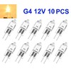 ShuoHui ShuoHui 10x G4 Halogenlampen 5W 12V Dimmbare Bi-Pin-Basis Klare