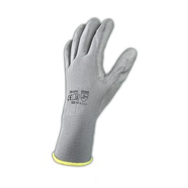 Assembly Gloves – 12 Pairs – Work Gloves – Colour: Grey – 8 (M)
