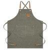 Chef Apron, Apron for Men Women with Pockets Cotton Canvas