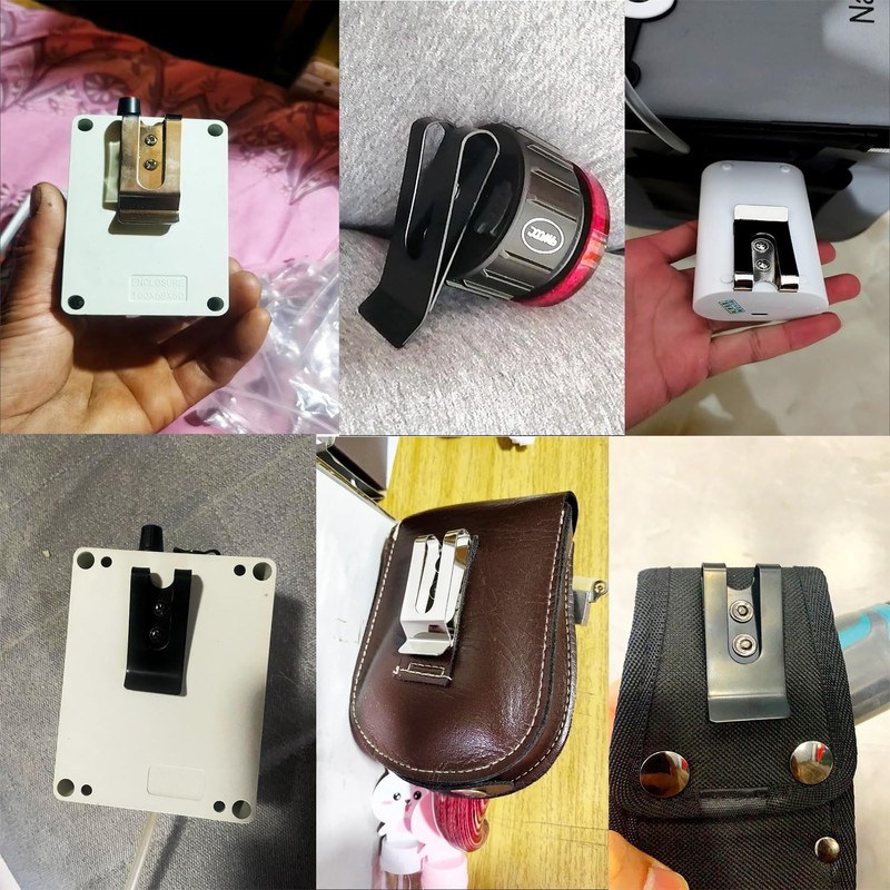 ArrErr 6 Pack Sheath Belt Clip with Mount Rivet Belt
