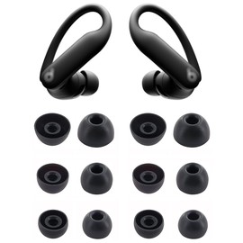 Rqker Eartips Compatible with Powerbeats Pro 2 Earbuds, 6 Pairs S/M/L Sizes Soft Silicone Replacement Ear Tips Eartips Earbuds Rubber Tips Compatible with Powerbeats Pro 2 PB Pro 2 6 Pairs Black