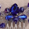 Lenjicons Bridal Rhinestone Beads Hair Comb Handmade Crystal Rhinestone Hair