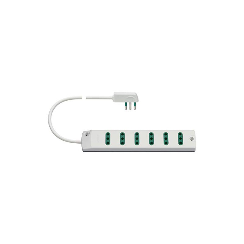 VIMAR Fp00402.C.B Sicury Standard Italiano P11 Mobile Multi-Socket with 6