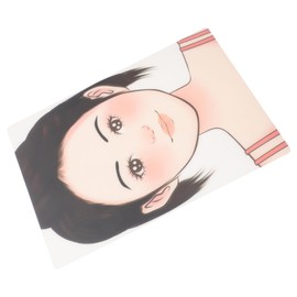 Operitacx Make-up-zeichenbrett Make-up-übungsmaske Üben Sie Haut-Make-up, Üben Sie Gesicht Make-up-malerei-Display Übungstafel Für Mädchenschminken Schminkbrett Make-up-übungsgesicht Plastik