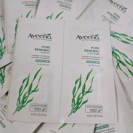 Aveeno 12 Aveeno Active Naturals Pure Renewal Shampoo & Conditioner Travel Pack/Samples