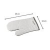 FACKELMANN 14298 - Guanto da forno, in cotone, colore: Bianco/Grigio