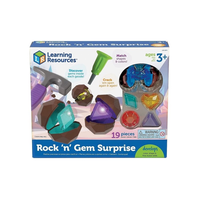 Learning Resources Rock n Gem Surprise Educational Toy for Toddlers
