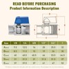 2 Pack 1/2" Mini Ball Valve, 304 Stainless Steel Valve