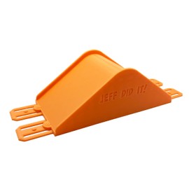 Jeff Did It! - 2 Lane Roll Over Ramp/Jump - Compatible with 1:64 Scale Hot Wheels Monster Trucks - 3D Printed - Designed and Made in the USA (Orange)