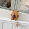 Yatchen Cute AirPods 2nd Generation Case,Kawaii 3D Cartoon Teddy Bear