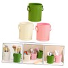 FUNOMOCYA 3pcs Desk Trash Can Makeup Brush Holder Cute Pen