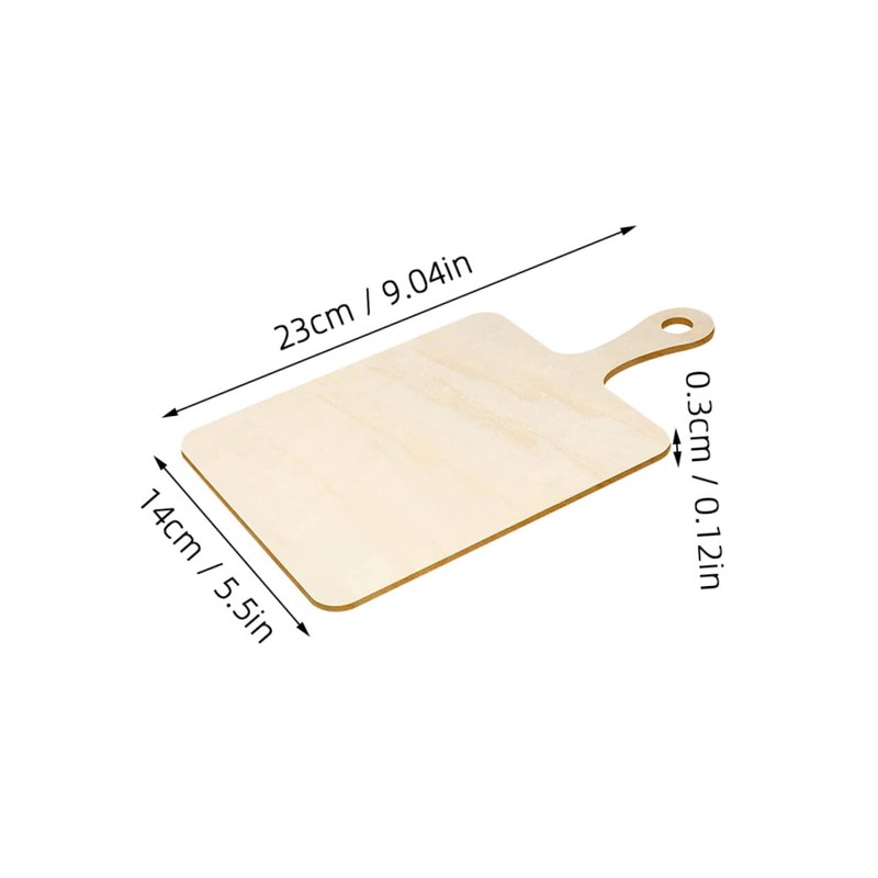 DOITOOL 5Pcs Unfinished Wood Cutting Board Smooth Craft Wood Blanks