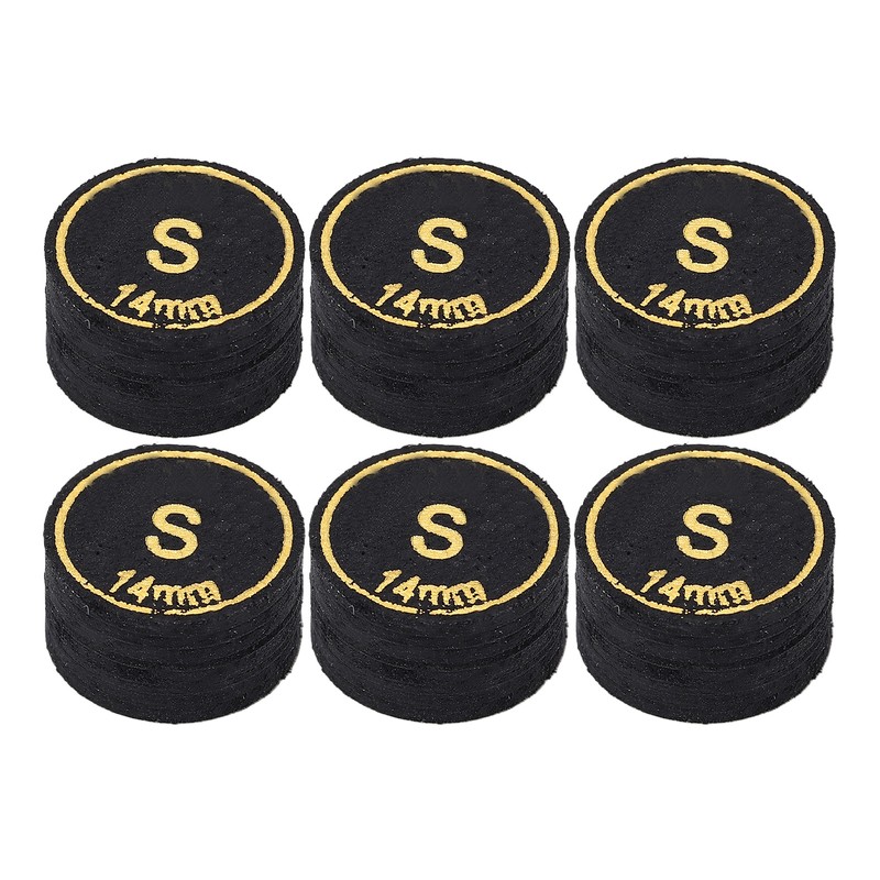 6pcs Pool Cue Tips Professional Multi Layers Billiard Pool Cue