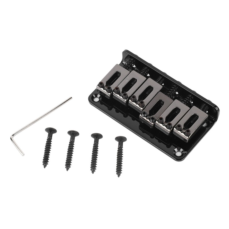 6 String Guitar Bridge Replacement Zinc Alloy Electric Guitar Saddle