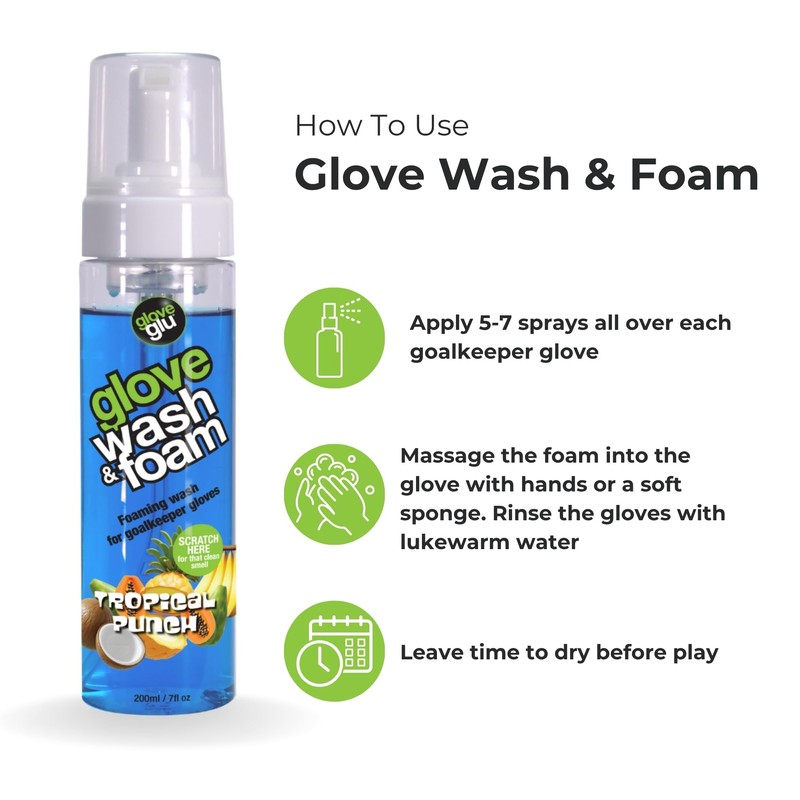 Gloveglu Tropical Punch Goalkeeper Glove Wash & Foam Tropical Fruit