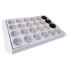 Organiser Display for 24 Jars White