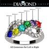 Central Diamond Center Infinity Mothers Ring with 1 to 6