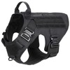 ICEFANG Tactical Dog Harness with 4X Metal Buckle,Dog MOLLE Vest