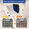 TONGQI Tool Box Storage Organizer, TONGQI 34-Compartment Double Side Small