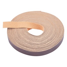 GORGECRAFT 1 Roll 11yd/10m Lychee Pattern Leather Strap Strip 5/8 inch Wide Flat Cord DIY Full Grain Buffalo Leather Strap Belt for Crafts DIY Belts Bracelets Jewelry Leather Watch(Dark Brown)