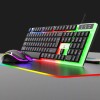 DONWELL GT100 Wired Gaming Keyboard Mouse Kits with Mechanical Feel
