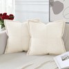 Artscope Corduroy Cushion Covers Pack of 2 Modern Patchwork Throw