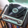 Crosley CR6047A-AB Powel 7-in-1 Bluetooth in/Out Vinyl Record Player with