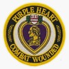 Purple Heart Combat Wounded Award Patch Window Bumper Sticker Decal