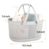 rejomiik Portable Shower Caddy Basket, Plastic Organizer Storage Tote with