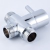 Shower Diverter Valve Replacement, 3 Way T-Adapter Shut-Off Valve for