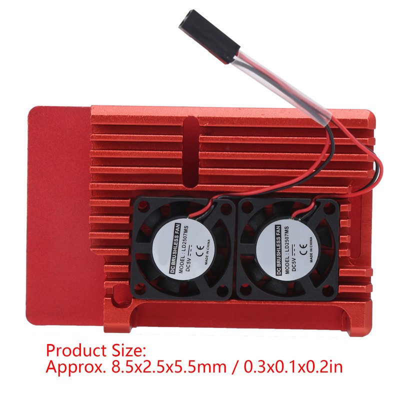 Aluminum Alloy Case Box with Dual Fan Heat Dissipation Accessory