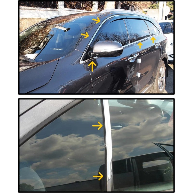 UBOG 25FT Chrome Trim,Chrome Trim Molding,Car Accessories Chromes Strips for