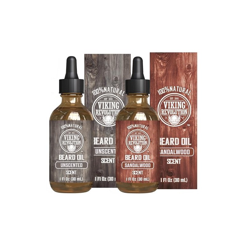 Beard Oil Conditioner- All Natural Unscented Organic Argan & Jojoba