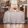 Eternal Beauty Sparkly Rectangle Sequin Tablecloths 127cmX203cm Wedding Party Banquet