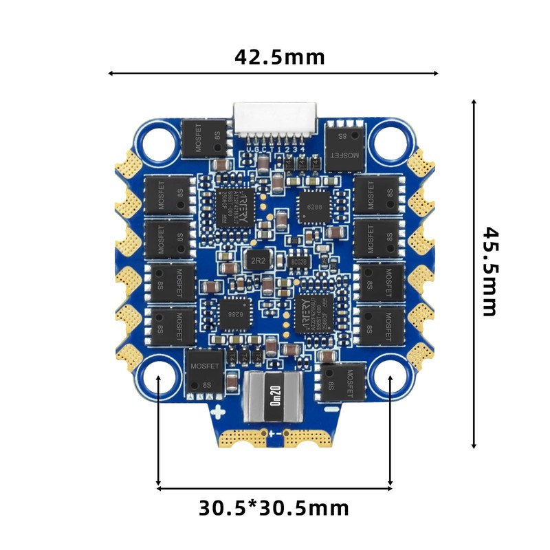 SQRC 4-in-1 ESC 70A Electronic Speed Controller 2-8S for FPV