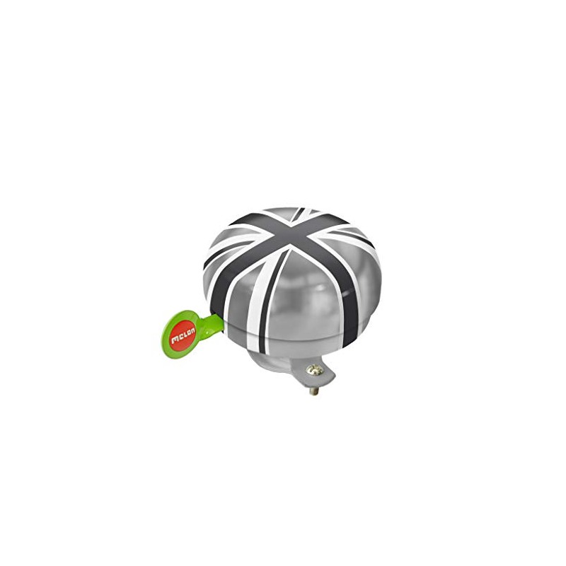 MELON Fahrradklingel, Fresh Bells, Schwarz/Weiß/Grau