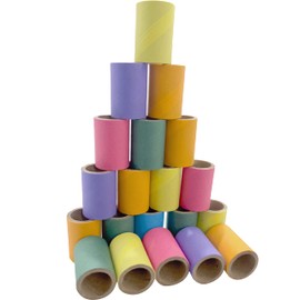 8011 PK20 1.5 Inch Mini Tube Donuts - Compressed Cardboard Shreddable Bird Foot Toys, Classic Foraging Toy, Lots of Shreddable Paper Layers, Fun for Small to Med Size Pet
