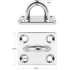 KOMUNJ 4 Pieces Eye Plate Stainless Steel Deck Plate Eye
