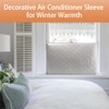 HOXHA Indoor Air Conditioner Cover for Window Units,Double Insulation Anti-Rust