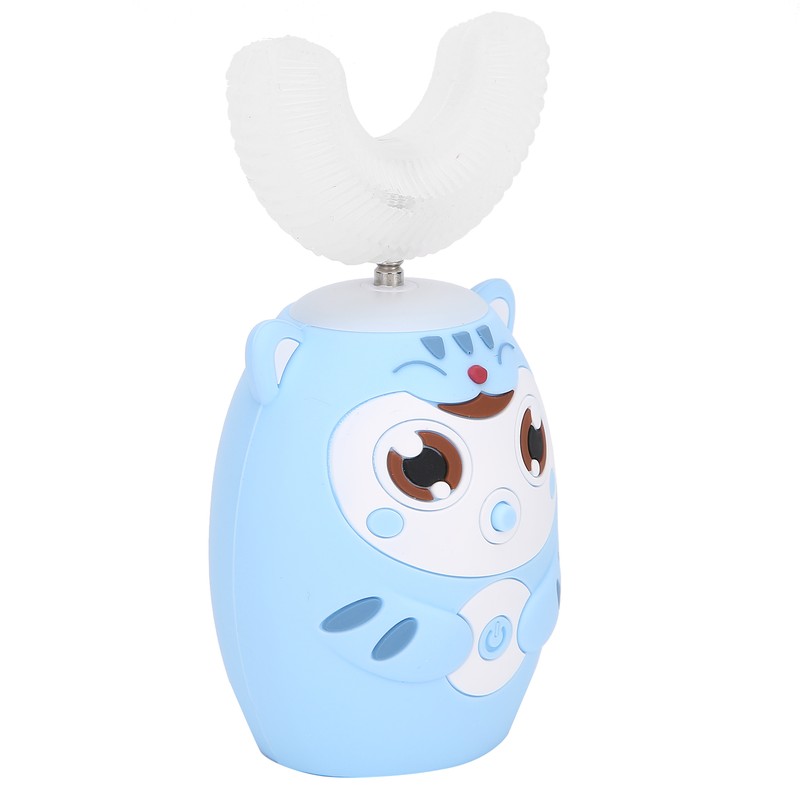 U Shaped Automatic Toothbrush Cartoon Ultrasonic Toothbrush Oral Cleaning Brush