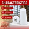 DOJA Barcelona Roller shutter stopper, pack of 8, white blind